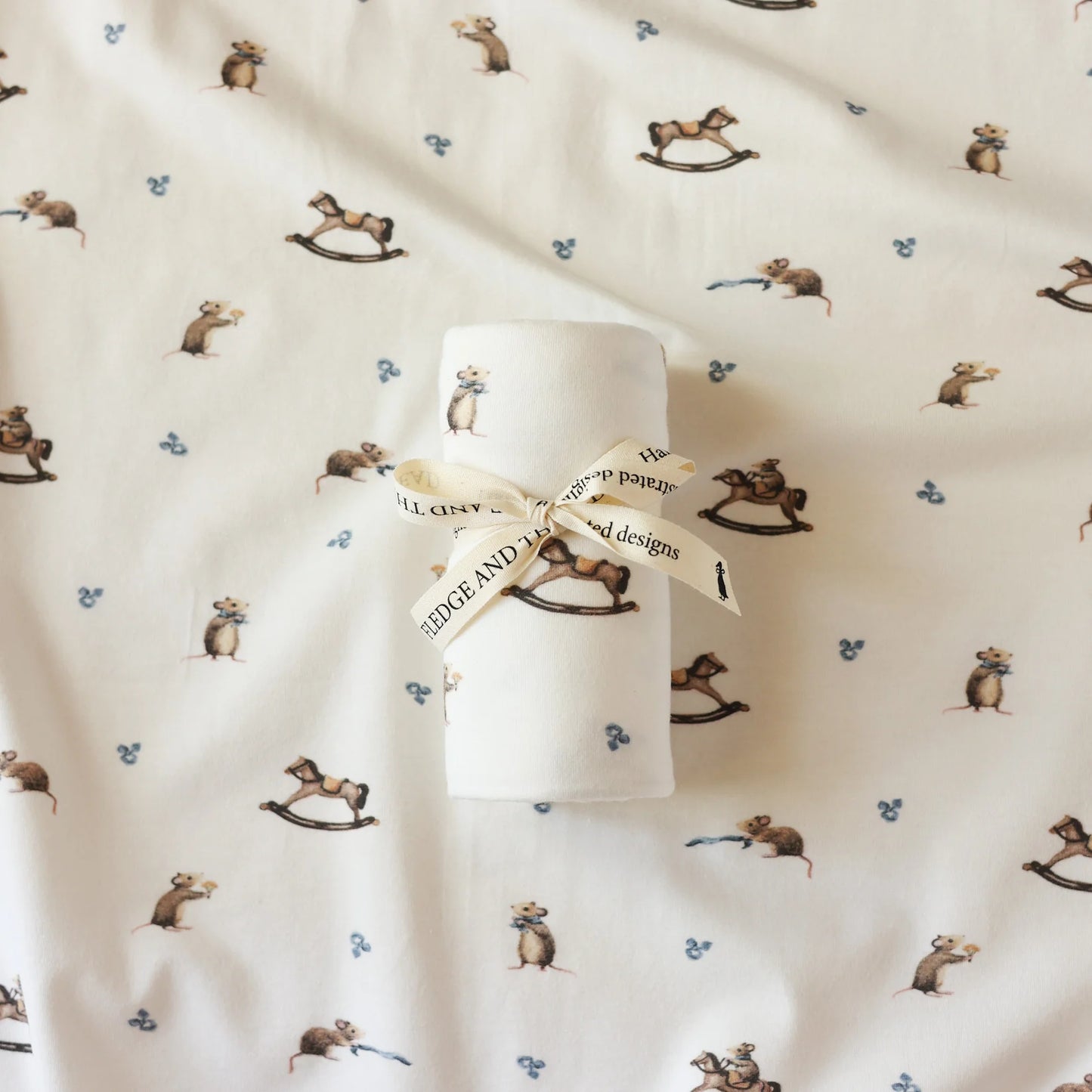 Fledge And Thread Stretch Wrap - Mouse and Rockinghorse