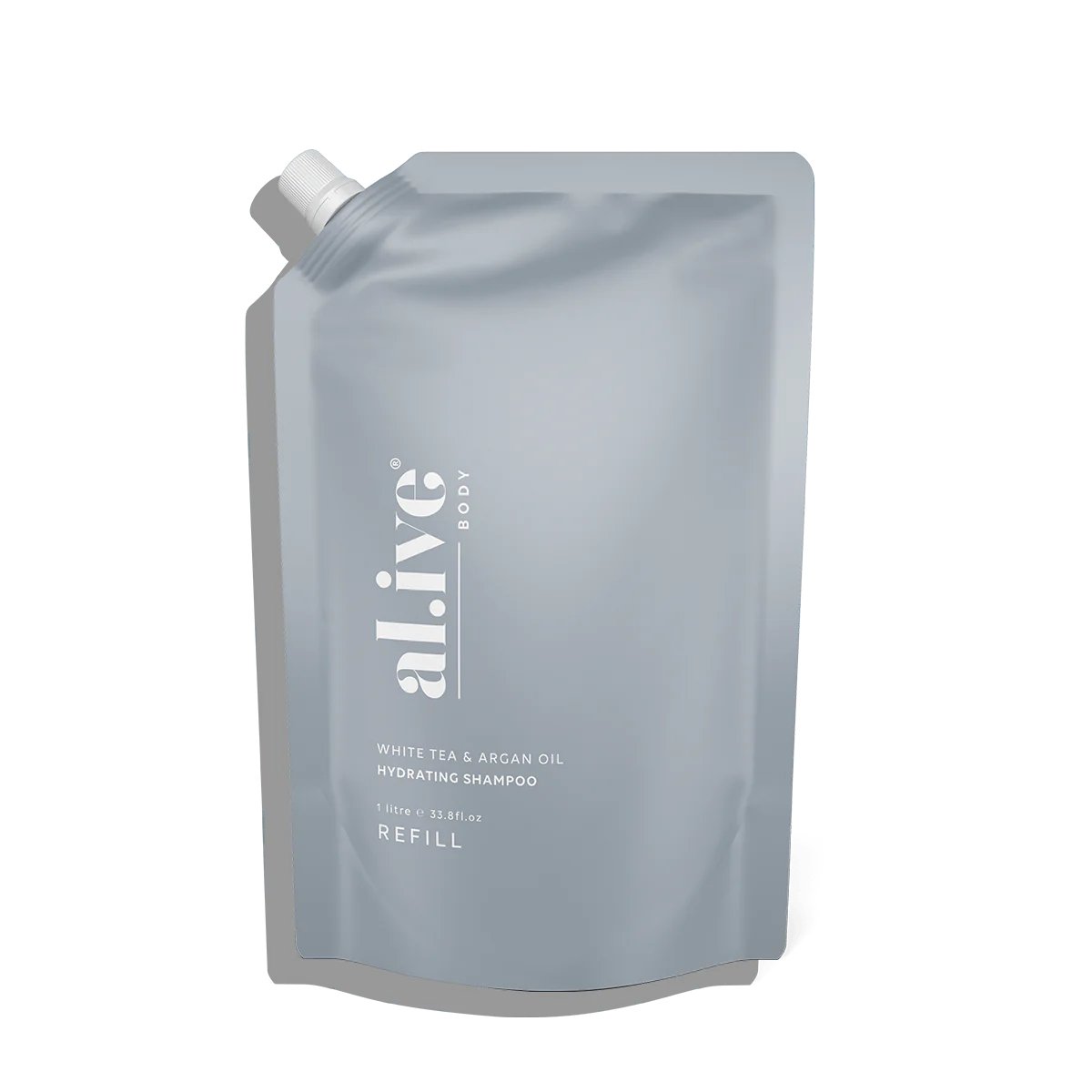 Al.ive Body 1 Ltr Hydrating Shampoo Refill - White Tea & Argan Oil