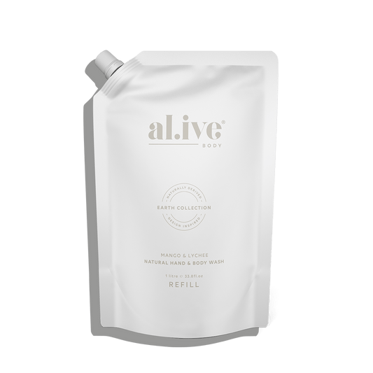 Al.ive Body 1 LTR WASH REFILL - MANGO & LYCHEE