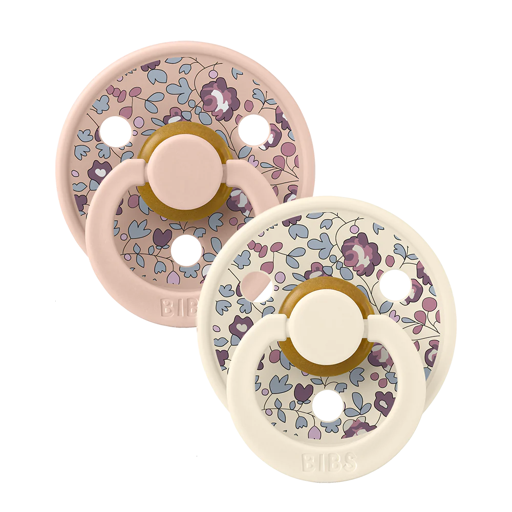 BIBS x LIBERTY - Double Pack - Assorted (Round/Natural Rubber)