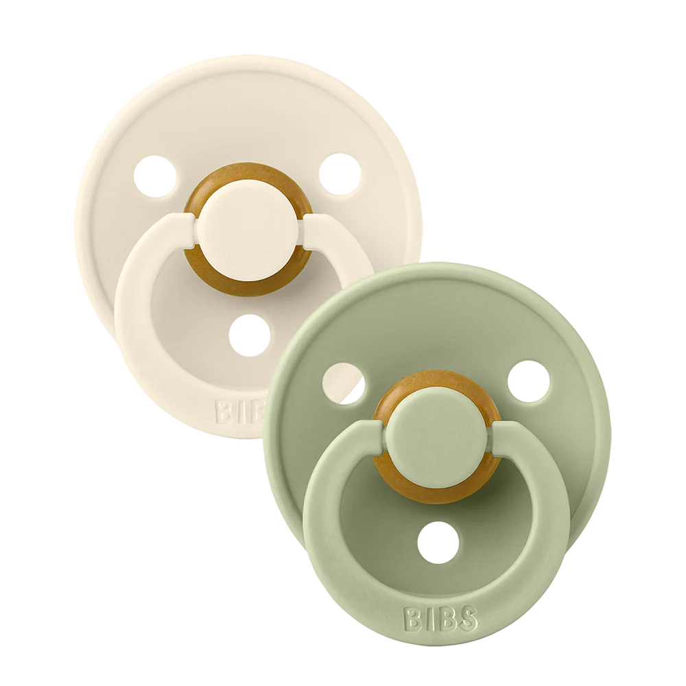 BIBS Colour Soother Double Pack - Assorted (Anatomical/Natural Rubber)