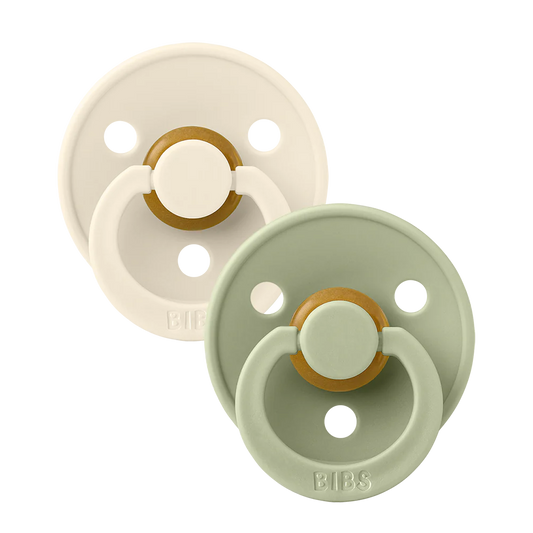 BIBS Colour Soother Double Pack - Assorted (Anatomical/Natural Rubber)
