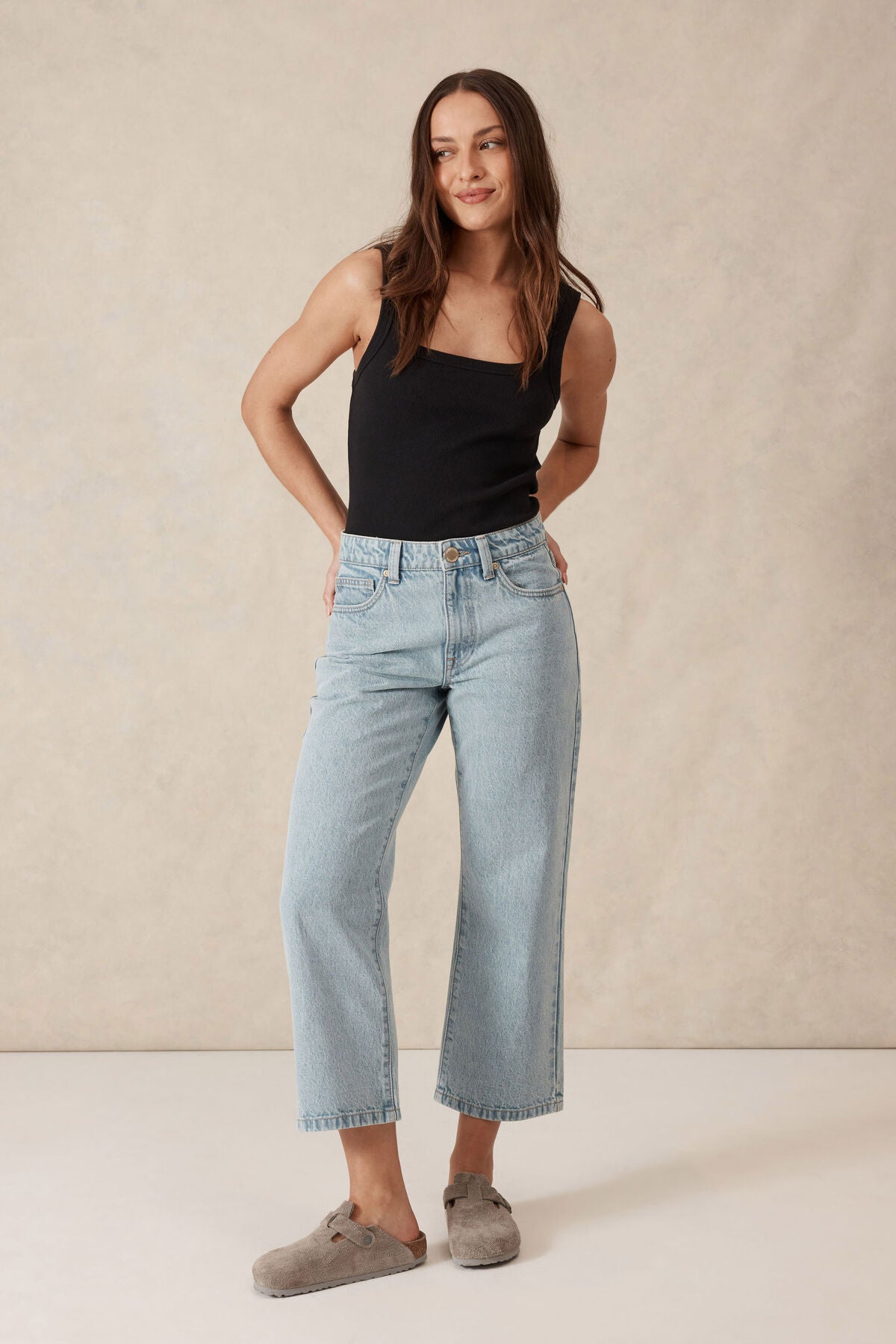 Ceres Life - Zaeli Contour Rib Square Neck