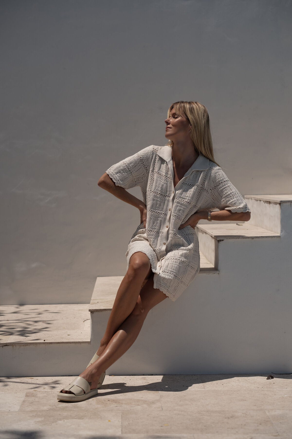 Ceres Life - Square Knit Mini Dress