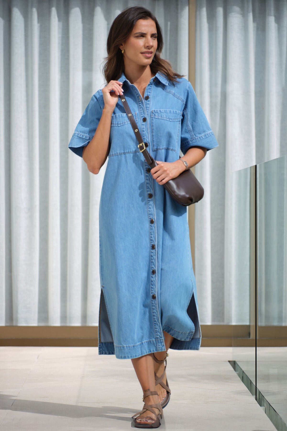 Ceres Life - Ava Short Sleeve Midi Dress