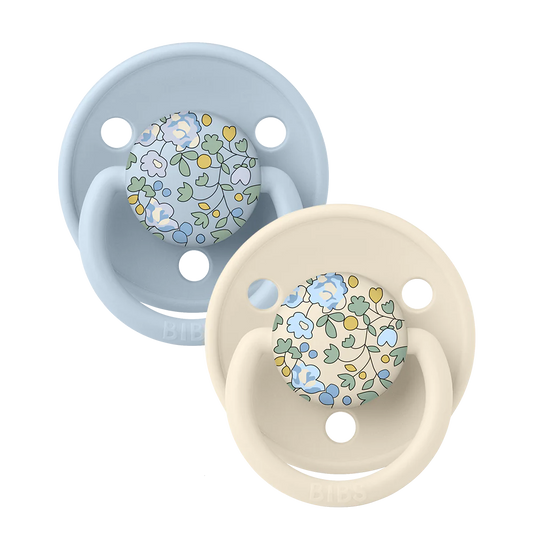 BIBS x LIBERTY De Lux Double Pack - Assorted (Round/Natural Rubber)