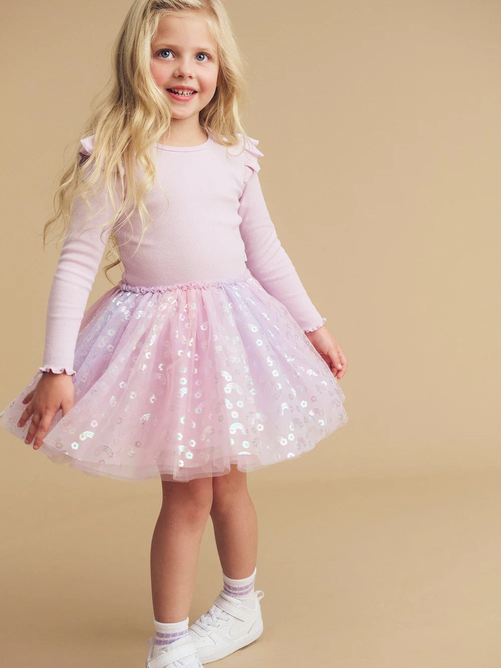 Huxbaby Rainbow Rib Ballet Dress
