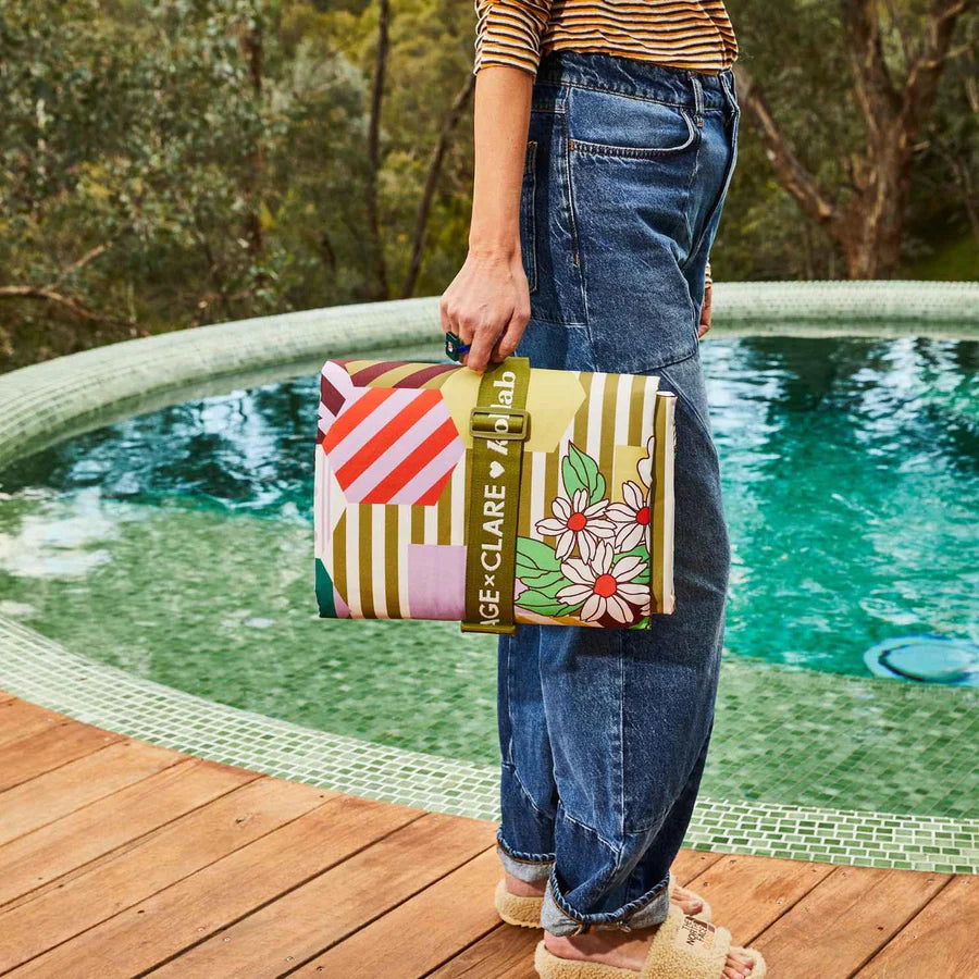 Kollab & Sage x Clare Picnic Mat - Portofino