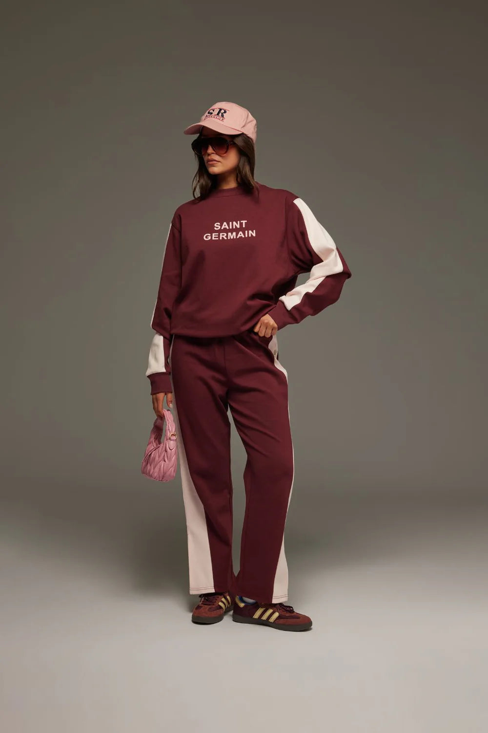 Araminta James Saint Germain Knit Sweatshirt- Red Wine