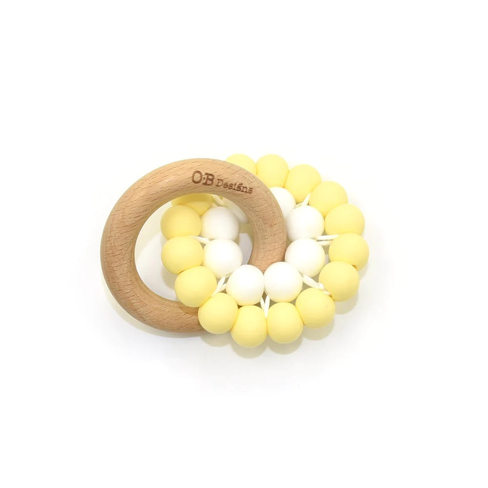 OB Designs Beechwood Silicone Toy Teether