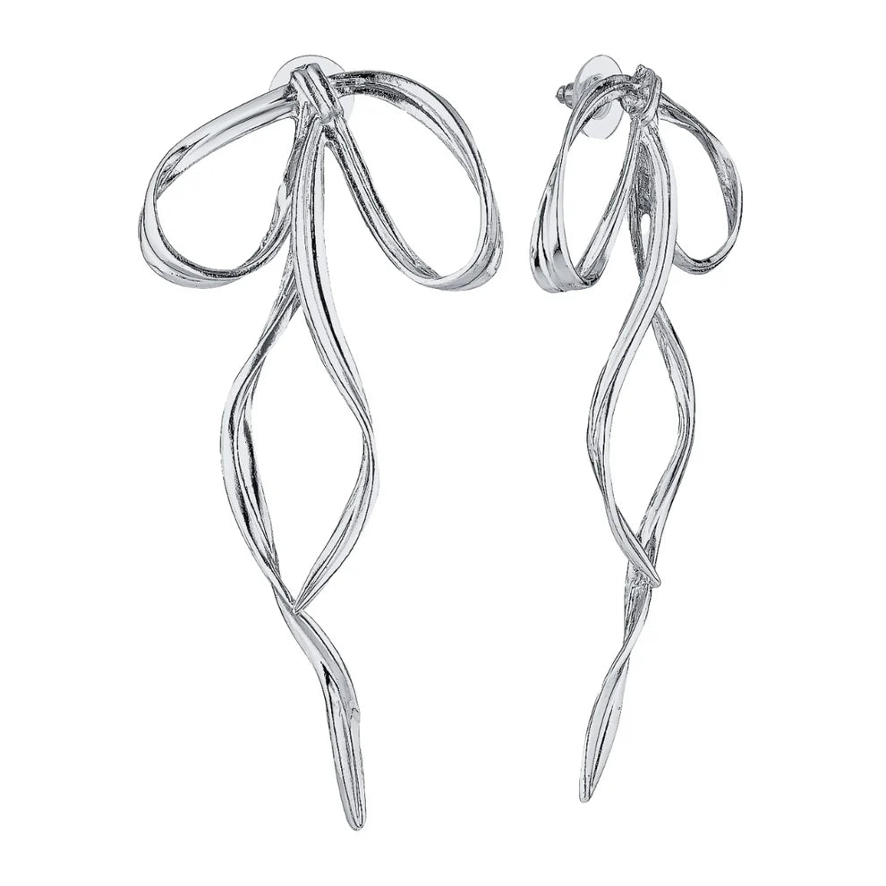 GIMME- LIMITED EDITION Allegra Bow Earrings (Gold & Silver)