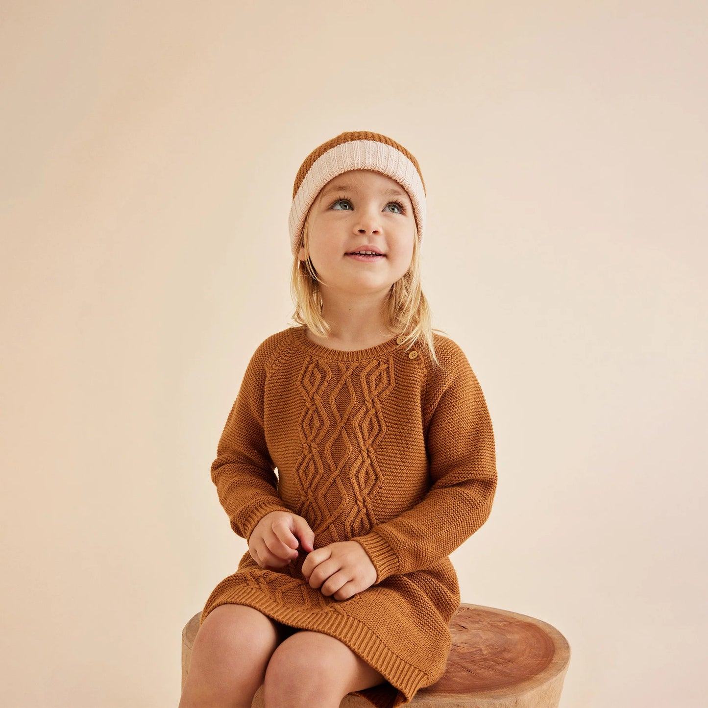 Wilson & Frenchy Knitted Cable Dress Spice