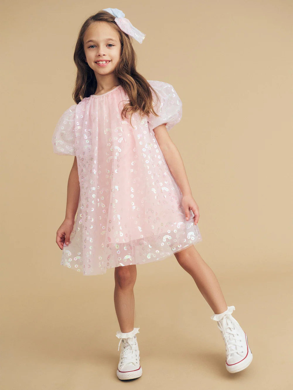 Huxbaby Rainbow Tulle 2pk Hair Bow