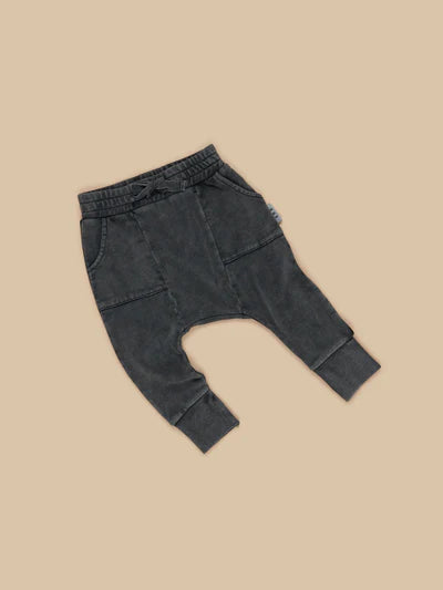 Huxbaby Vintage Black Drop Crotch Pant