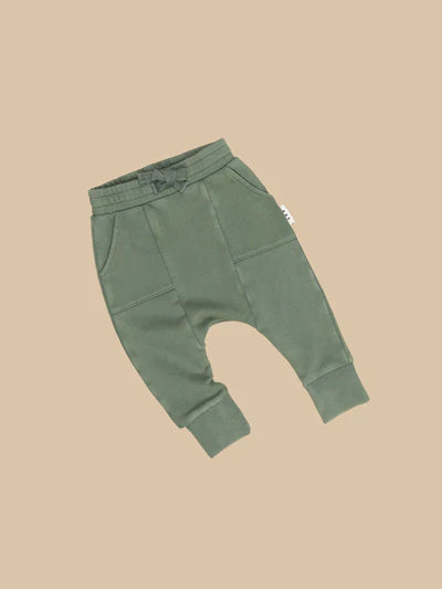 Huxbaby Vintage Green Drop Crotch Pant