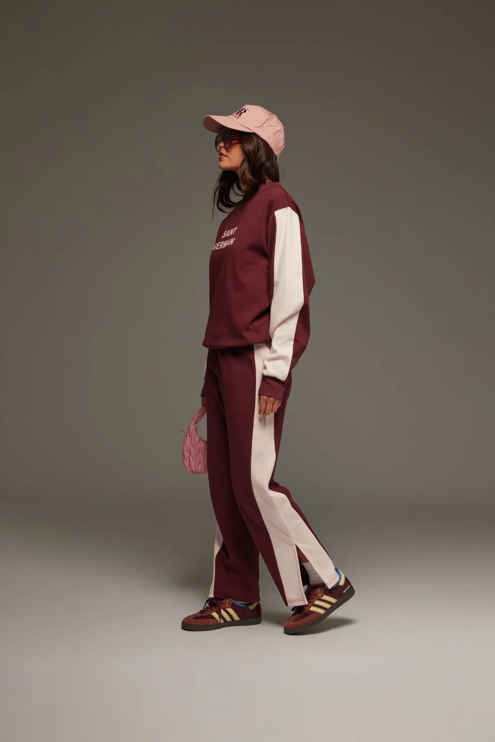 Araminta James Saint Germain Knit Sweatshirt- Red Wine