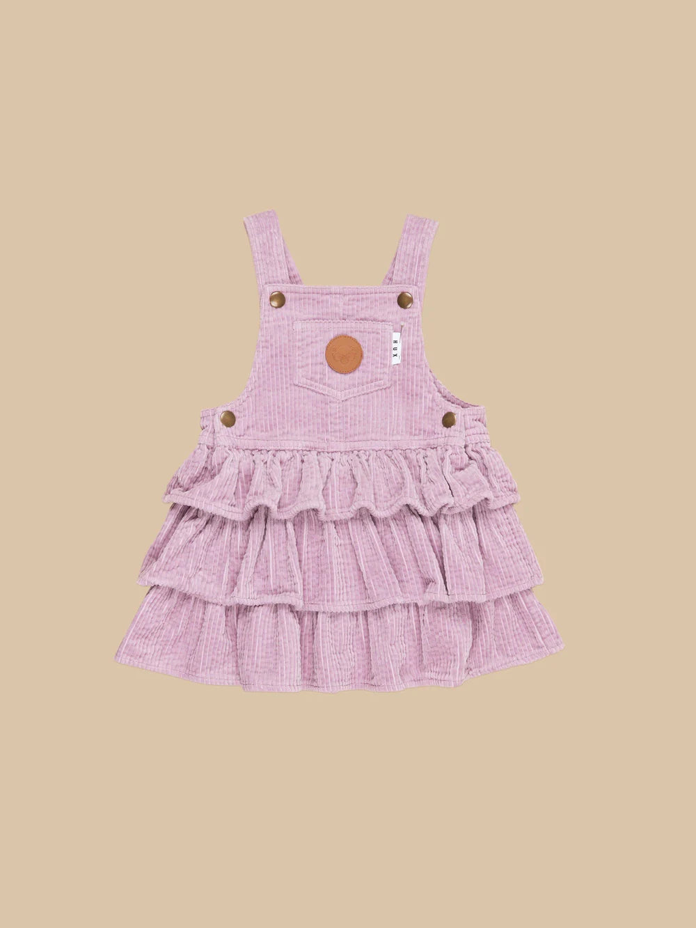 Huxbaby Orchid Cord Frill Overall Dress