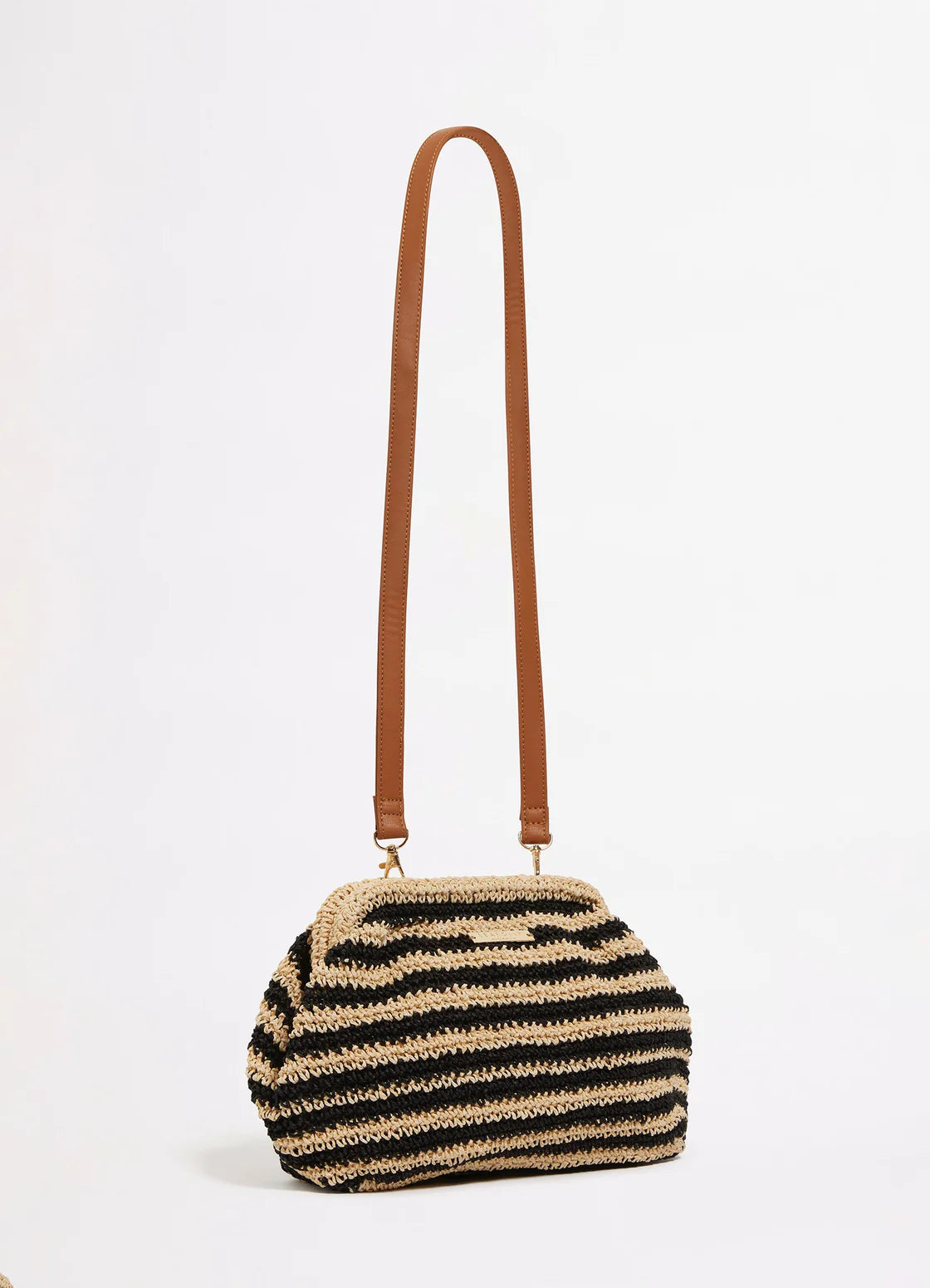Seafolly Raffia Stripe Pouch Bag