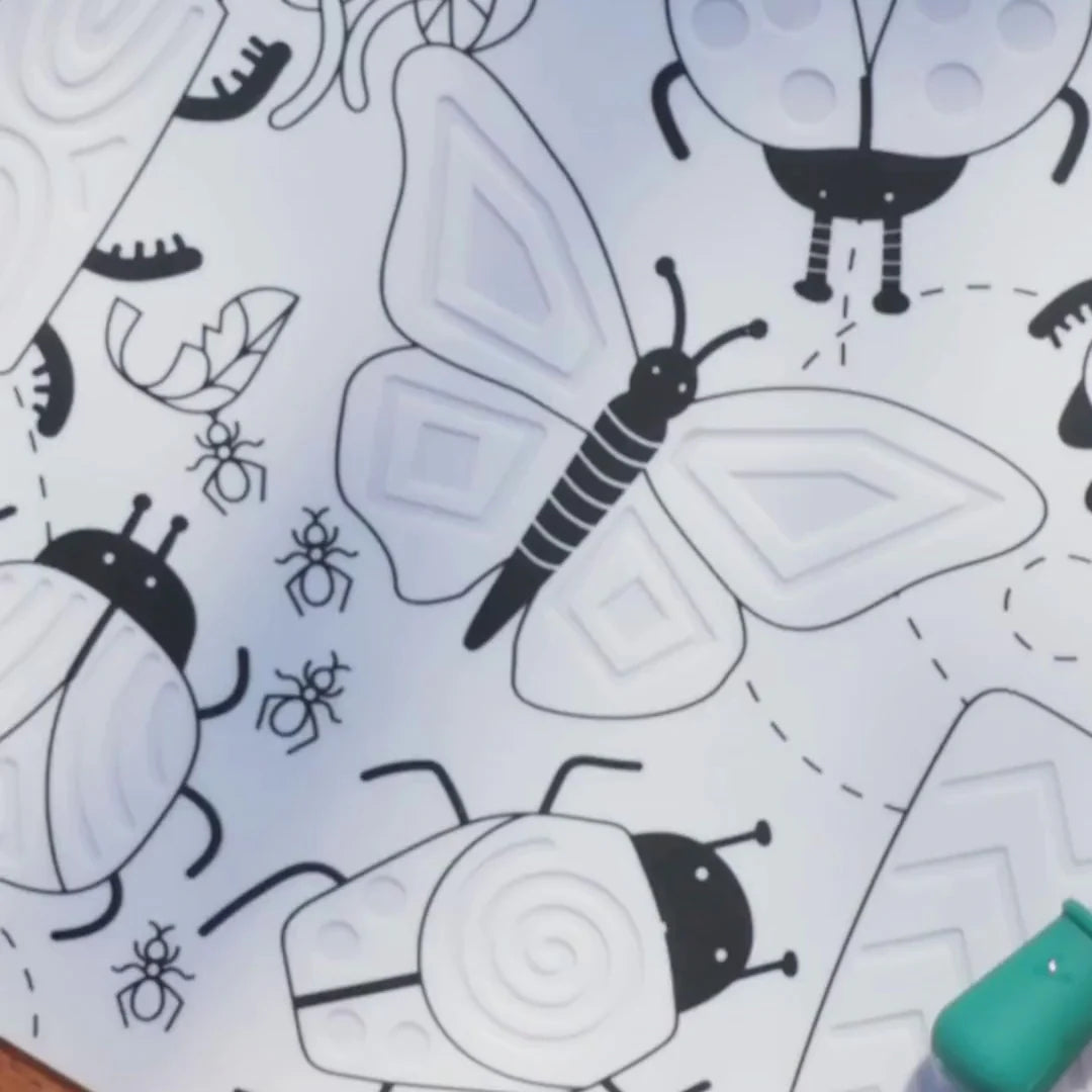 Hey Doodle Busy Bugs Sensory Colouring & Doodle Mat