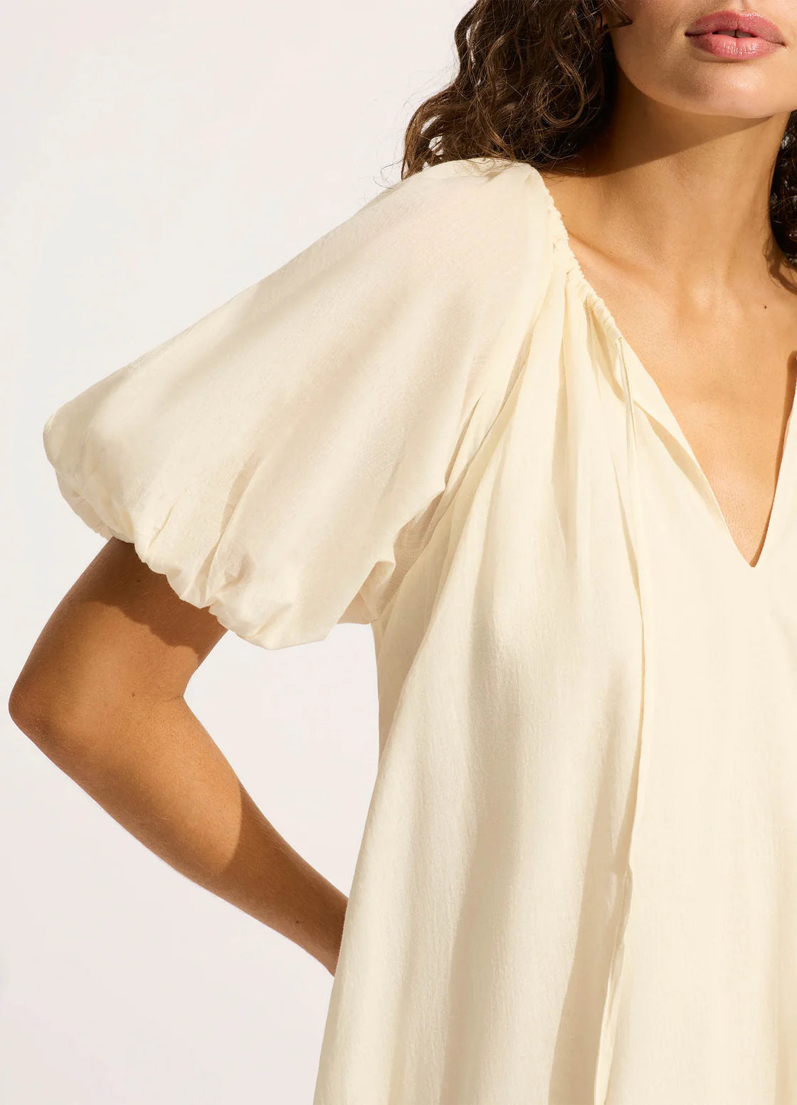 Seafolly - Mini Babydoll Dress Ecru
