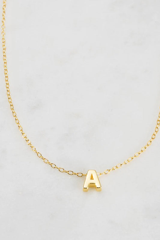Zafino Letter Necklace Gold