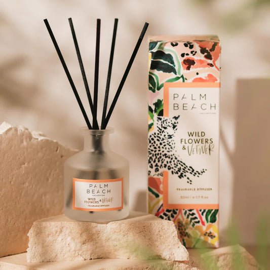 Palm Beach Collection Wild Flowers & Vetiver 50ml Mini Fragrance Diffuser