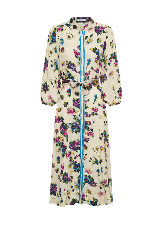 Bohemian Traders Ditsy Drop Waist Midi Dress || Ditsy Gardens