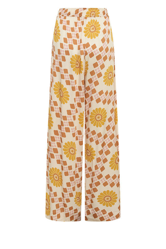 Bohemian Traders Spiral Drawstring Elastic Pant || Geo Swirl