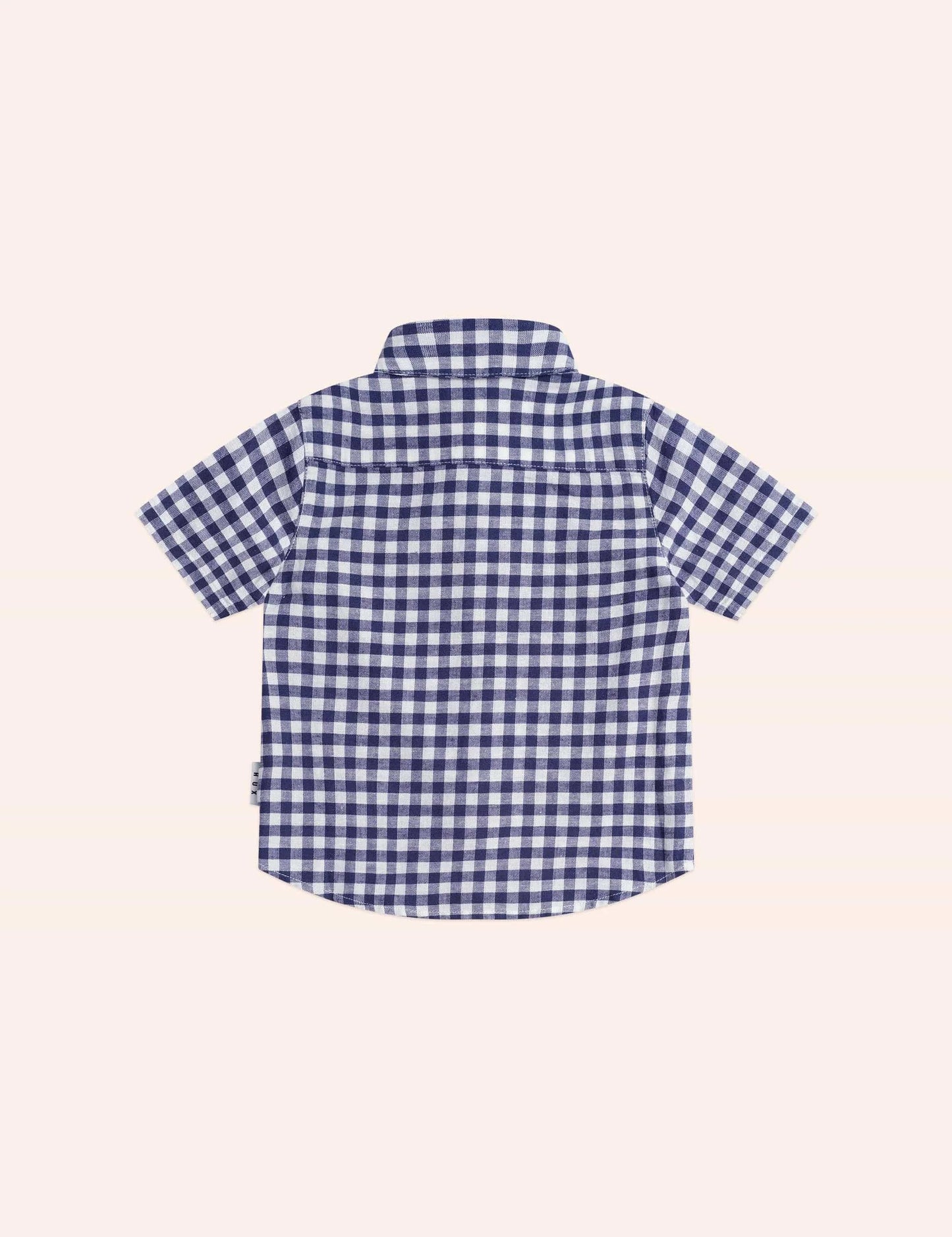 Huxbaby Huxbear Button Up Blue Check