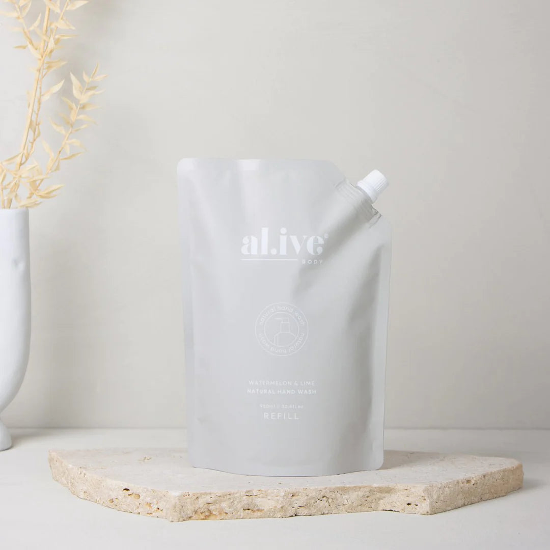 Al.ive Body 900ml Hand Wash Refill - Watermelon & Lime