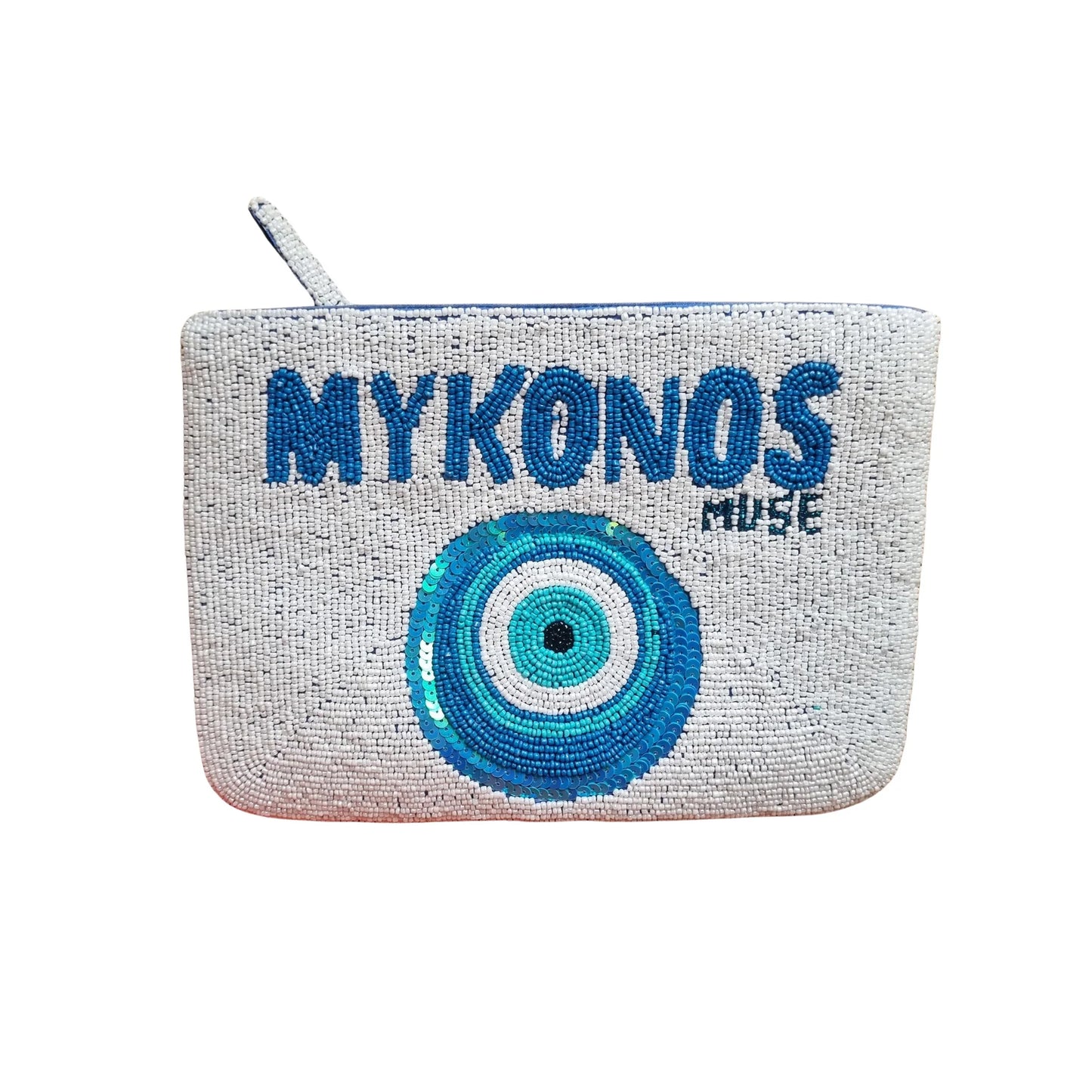 ZODA - Beaded Clutch Bag Blue