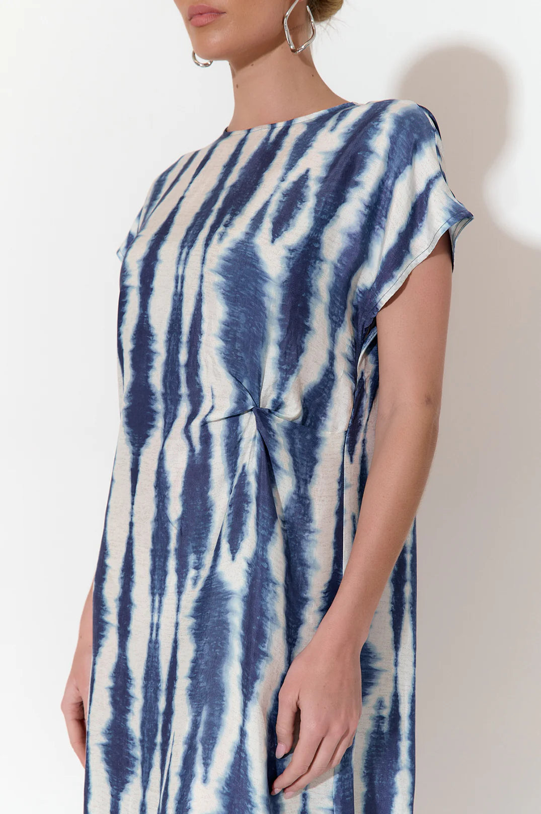 Adorne Gwen Print Cupro Dress (Print)