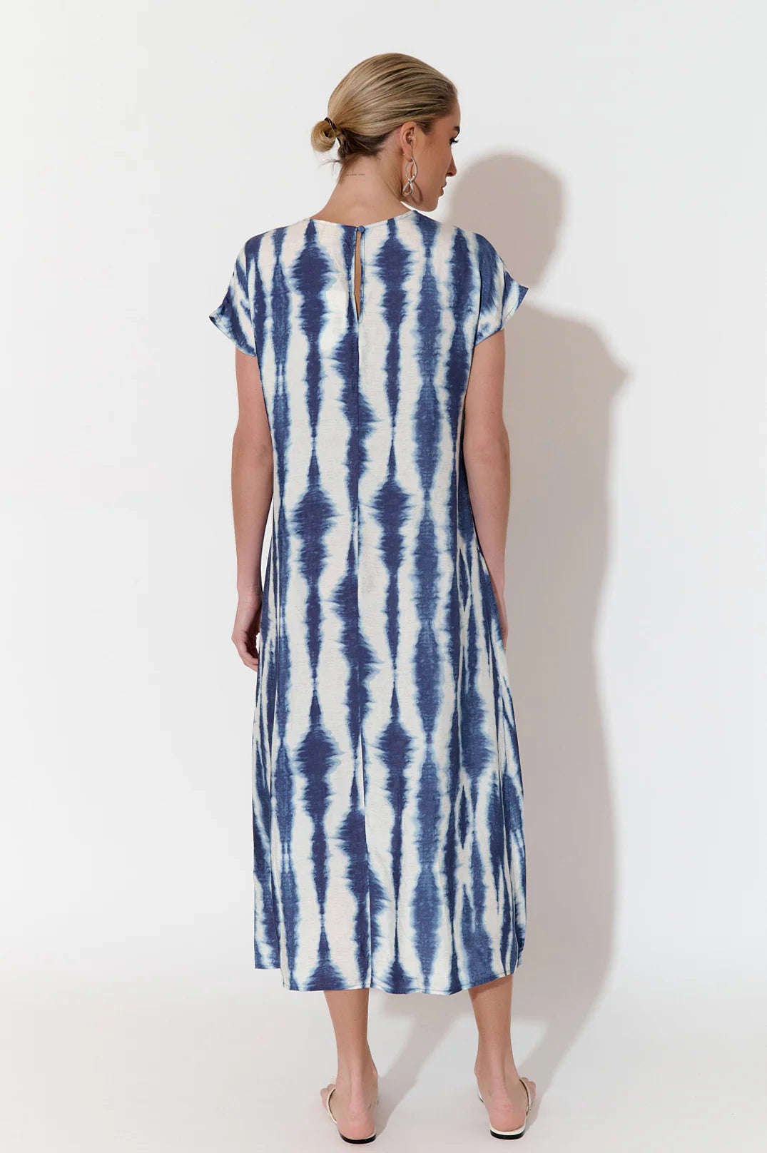 Adorne Gwen Print Cupro Dress (Print)