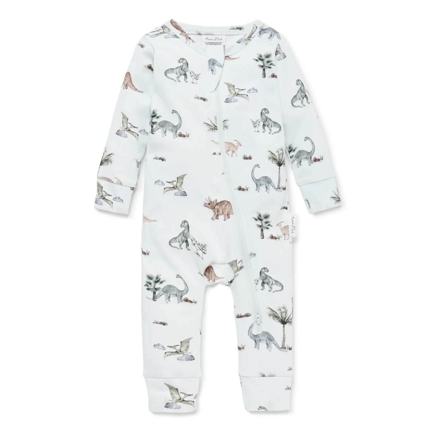 Aster & Oak - Dinosaur Zip Romper