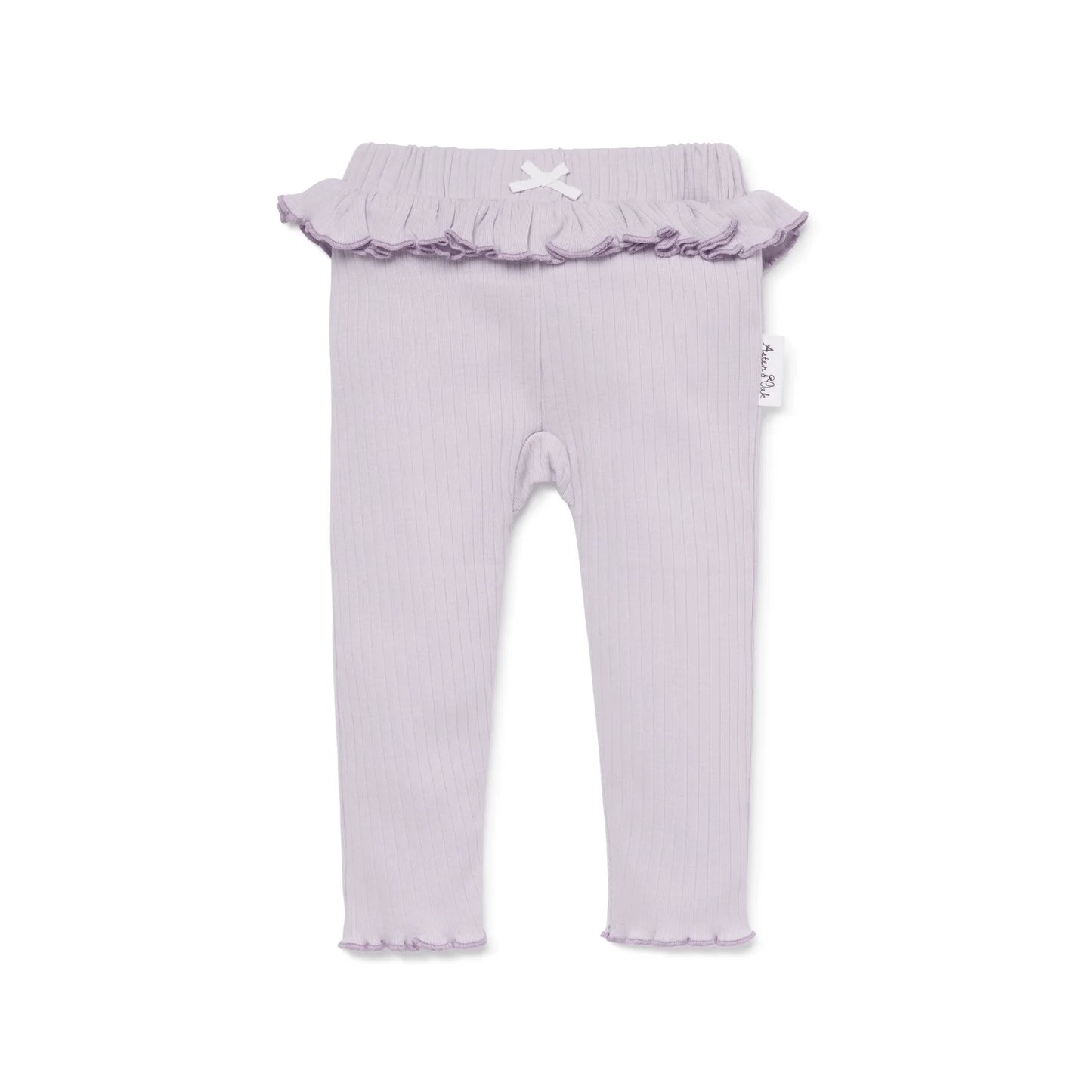Aster & Oak - Lavender Rib Ruffle Leggings