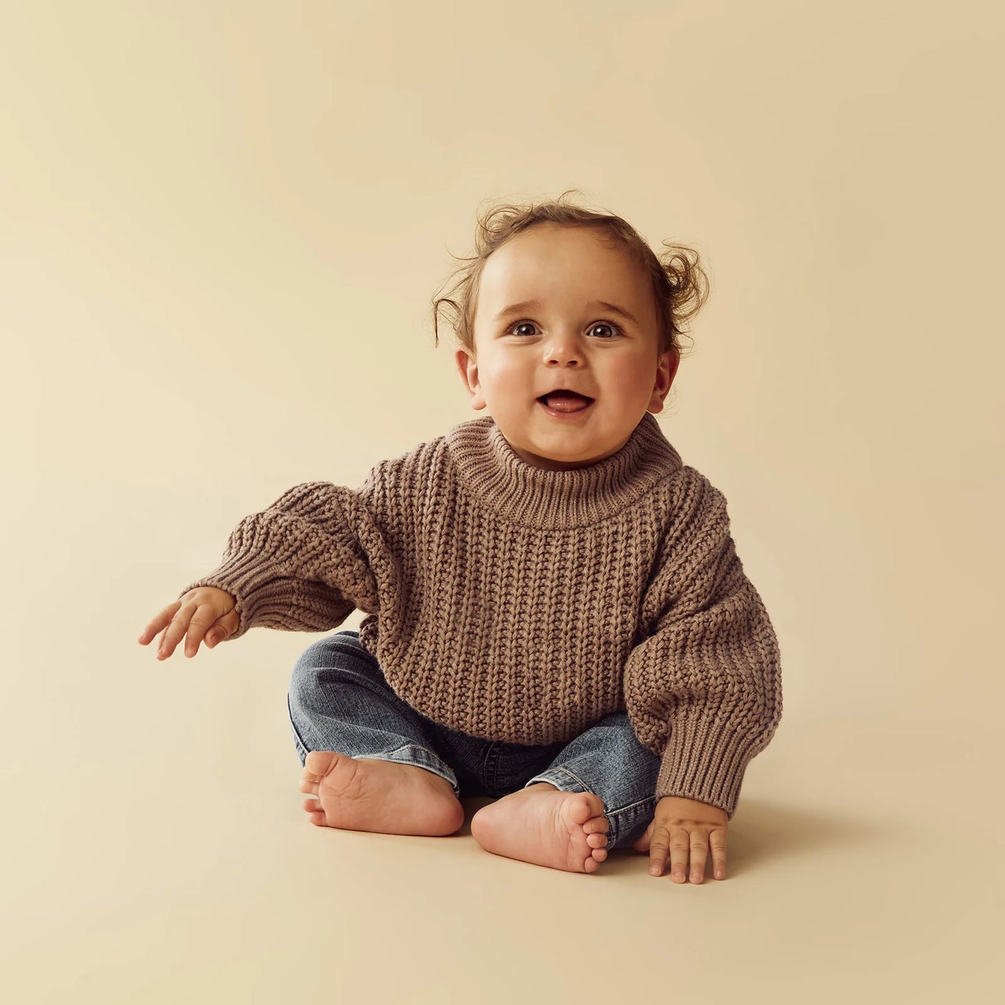 Wilson & Frenchy Coco Speckle Organic Knitted Jumper