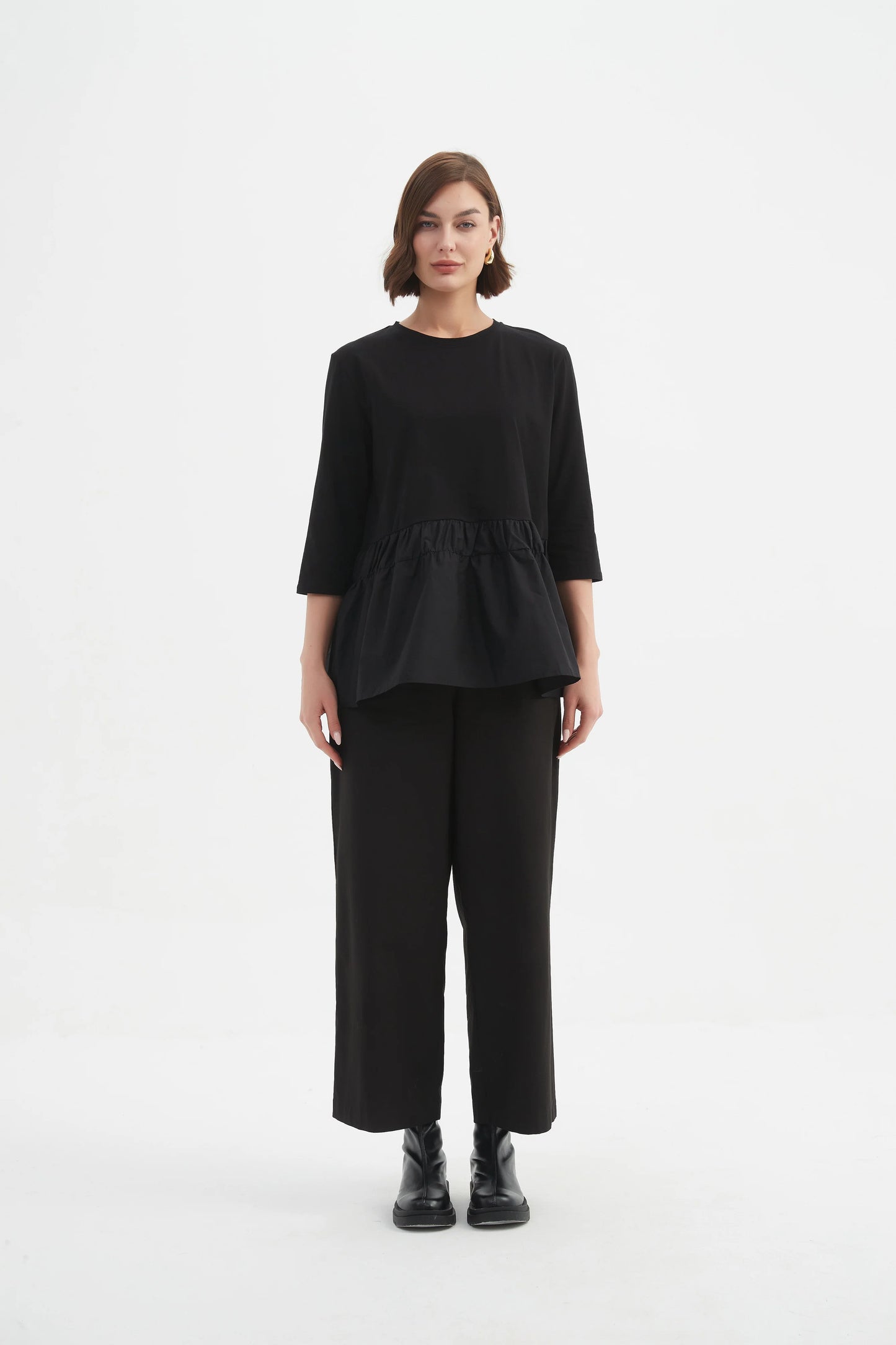 Tirelli Drop Waste Combi Top - Black