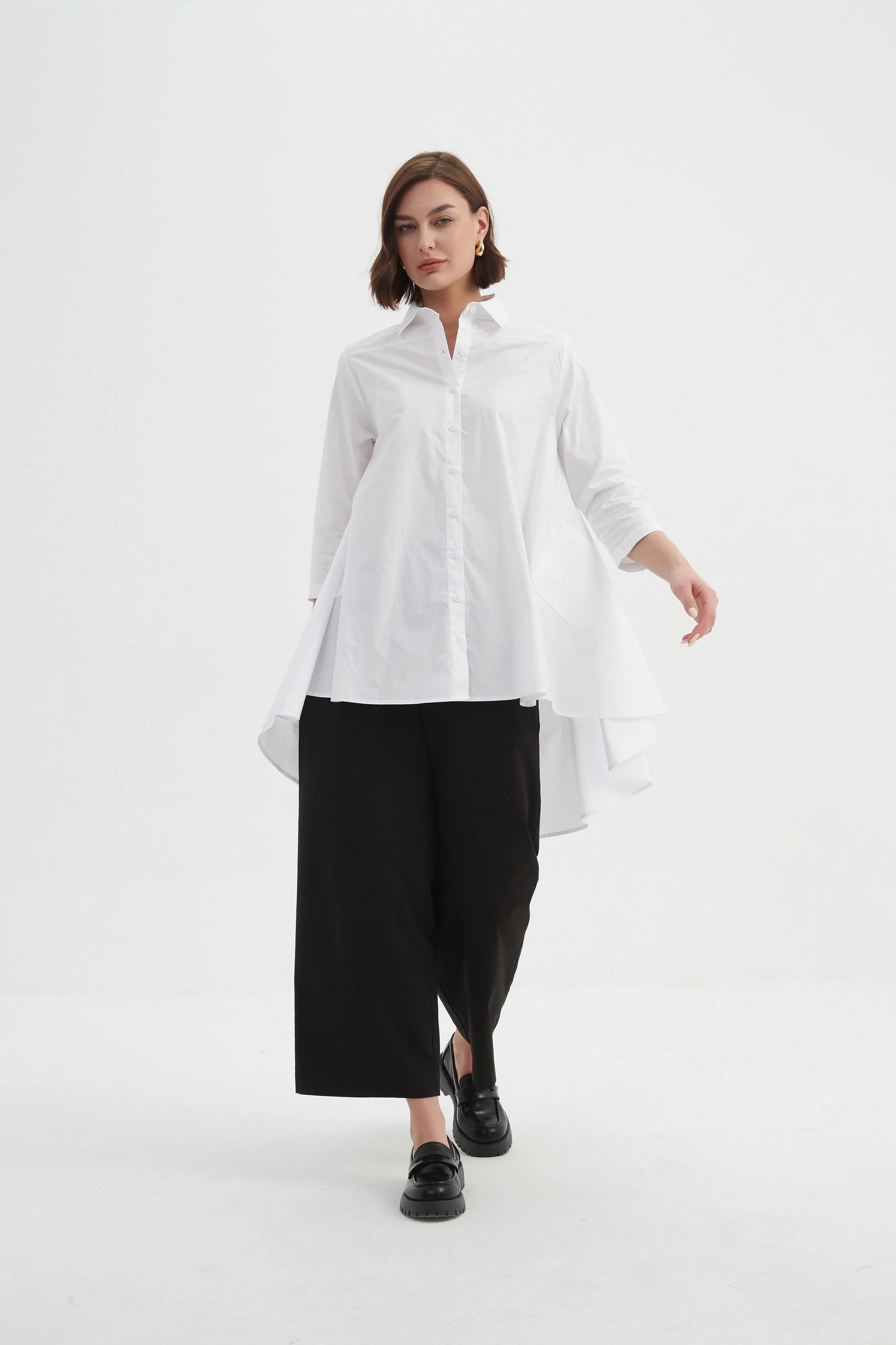 Tirelli Swing Back Shirt- White