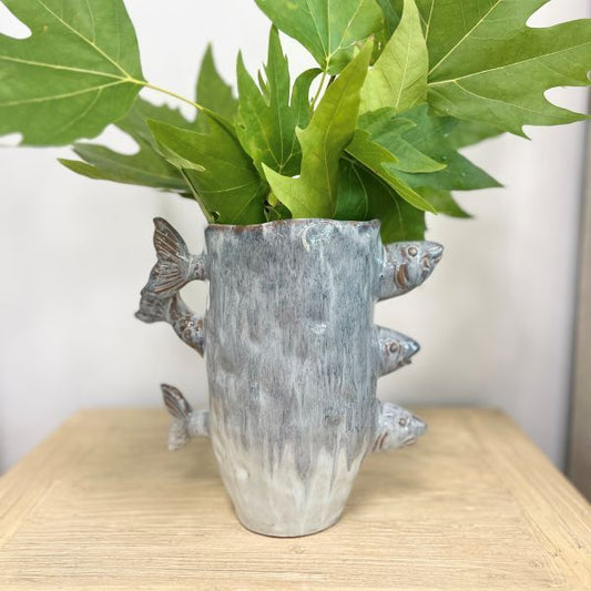 Mediterranean Markets Mode Alta Fish Vase