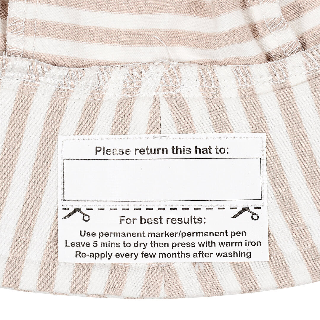 Bed Heads Toddler Bucket Sun Hat - Natural Stripe