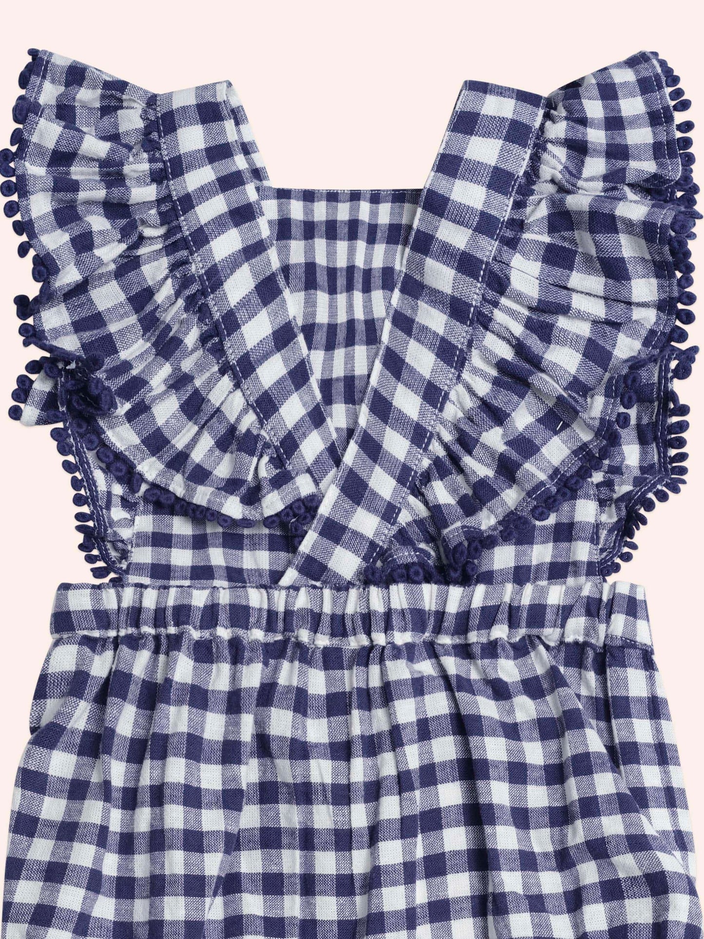 Huxbaby Frilly Playsuit Cherry Pie Check