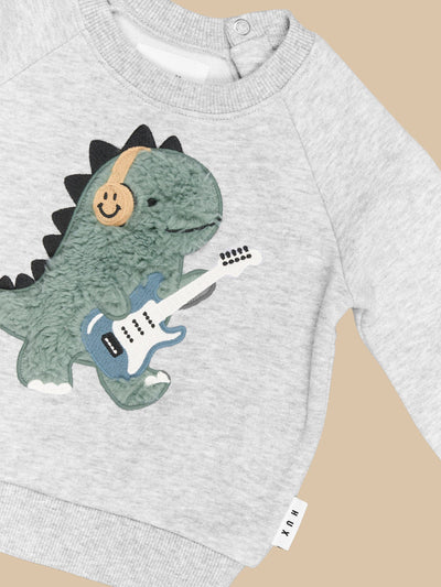 Huxbaby Furry Dino Sweatshirt