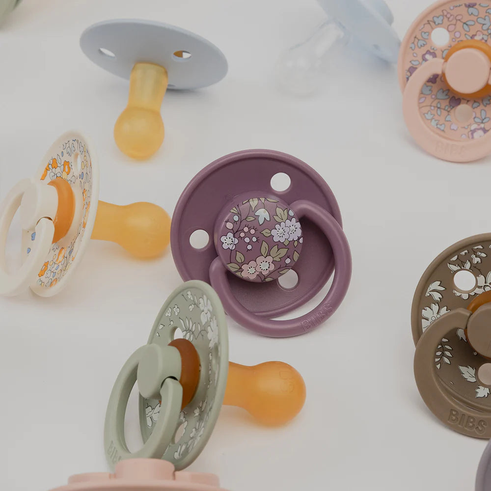 BIBS x LIBERTY De Lux Double Pack - Assorted (Round/Natural Rubber)