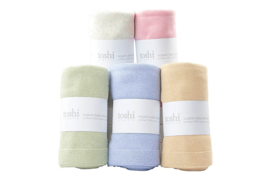Toshi Organic Blanket Bowie Snowy Driftwood