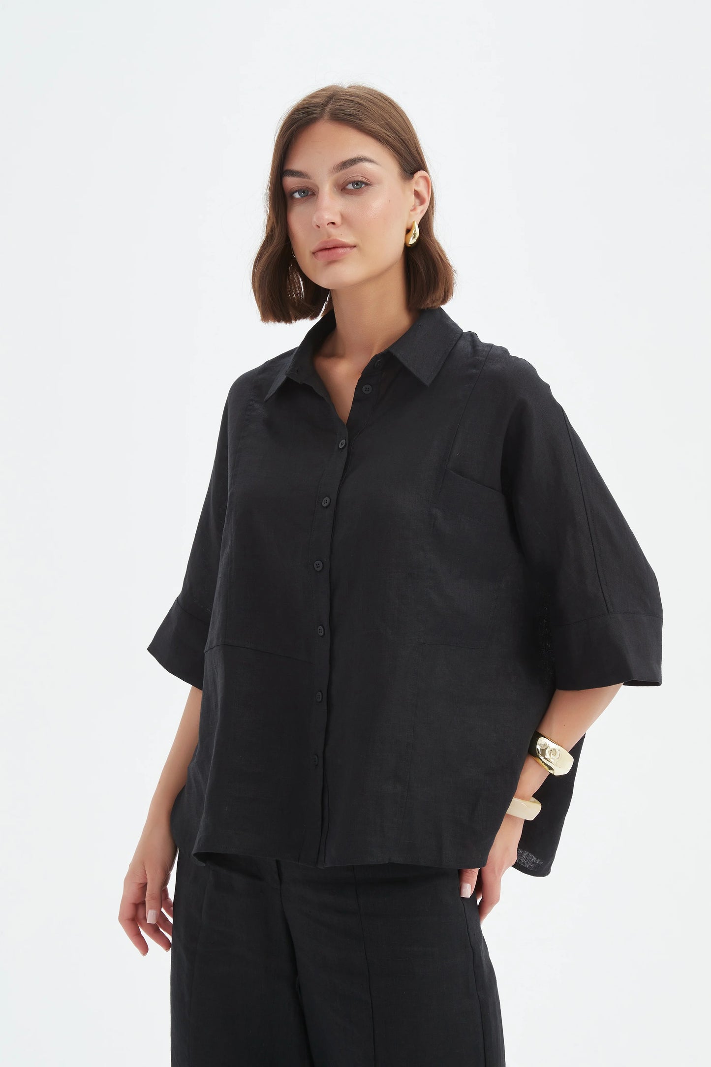 Tirelli Seam Detail Boxy Shirt - Assorted