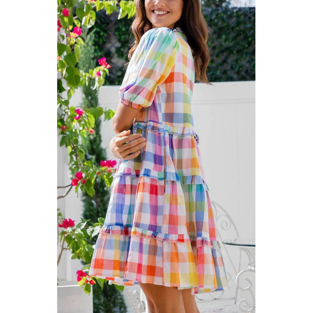 Cactus Rose - Gelato Check Dress