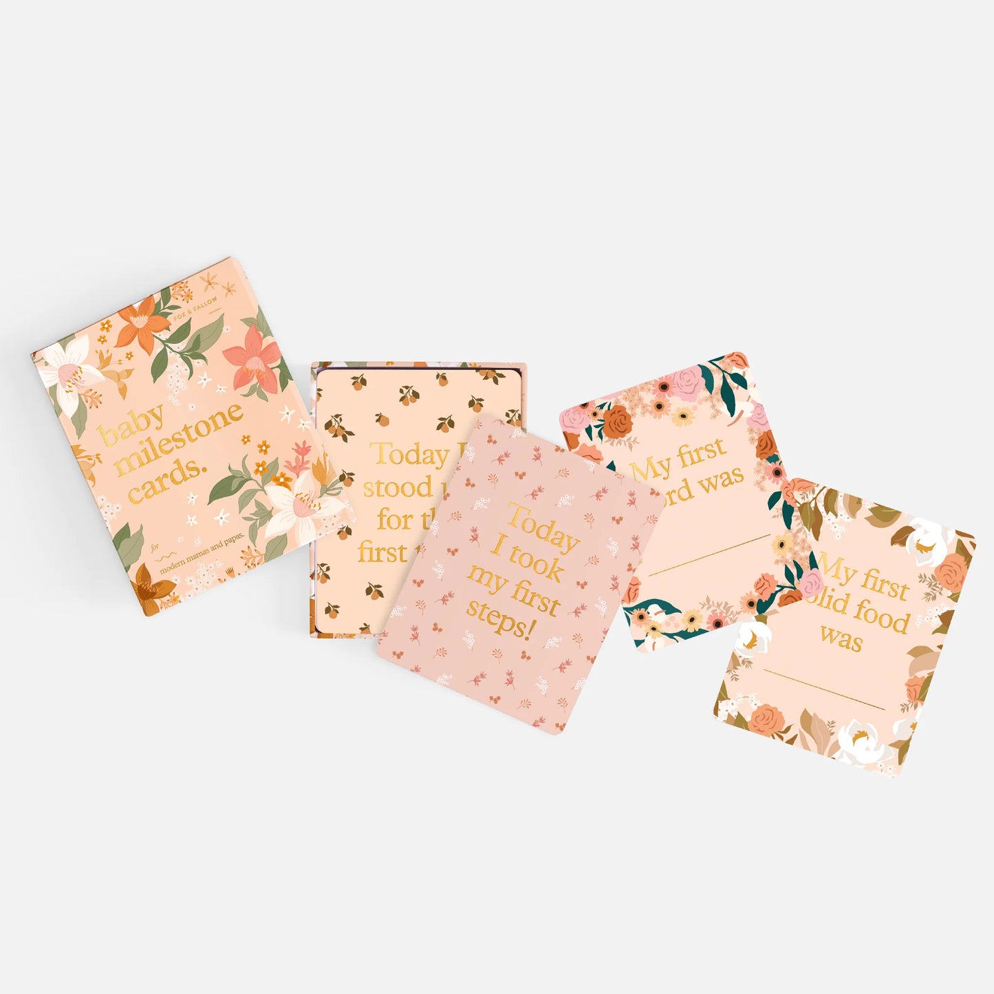 Fox and Fallow Baby Milestone Cards