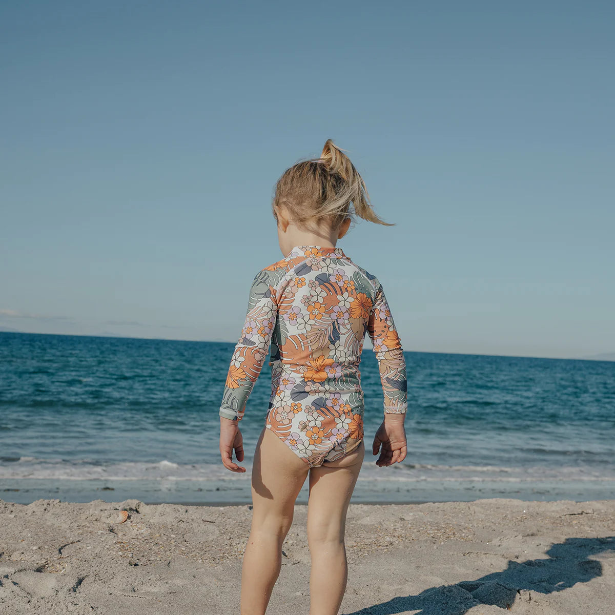 Crywolf LONG SLEEVE SWIMSUIT Tropical Floral