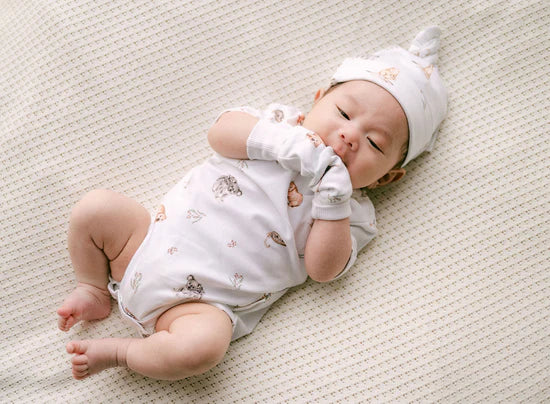Aster and Oak Native Animals AOP Onesie