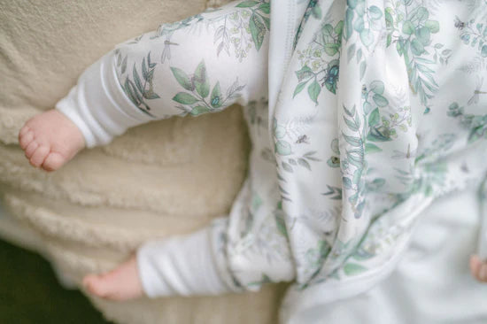 Aster and Oak Snuggle Bug LS Zip Romper